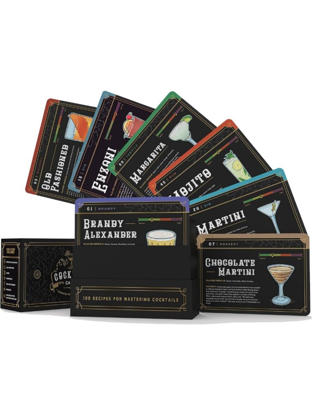 Master 100 Cocktails: Flashcard Recipe Guide with Step-by-Step Instructions